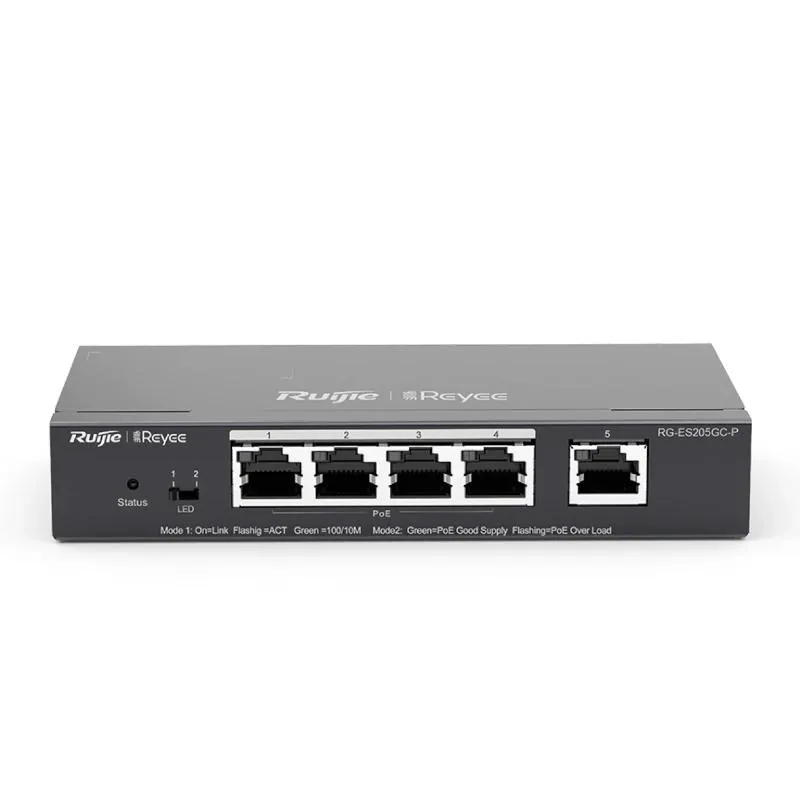 Reyee Switch 5Xgb Rj45 (4 Poe/Poe+) 54W Steel