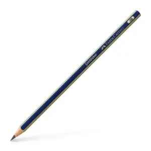 Faber-Castell Goldfaber 1221 Lápiz de Grafito 2B - Alta Calidad, Azul con Rayas Doradas
