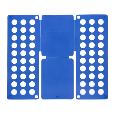 InnovaGoods Doblador de Ropa Plegable Compacto 24x59x1cm Color Azul