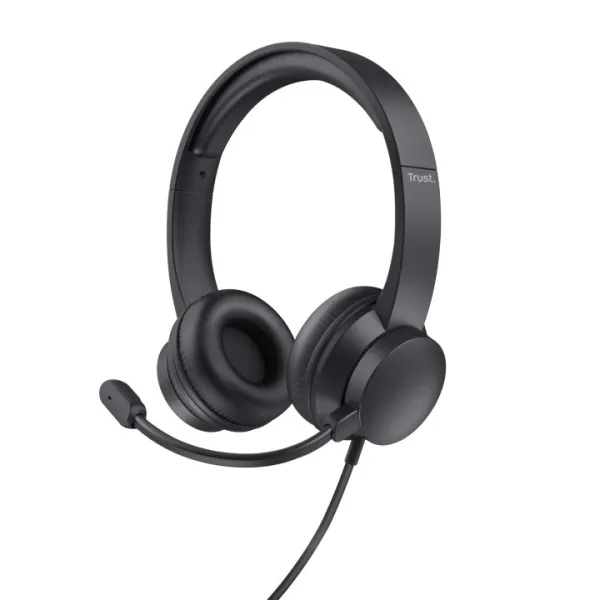 Trust HS-201 USB Headset - Diadema Ajustable con Micrófono