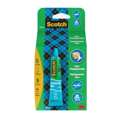Scotch Tubo de Pegamento Universal 30ml Transparente Sin Disolventes