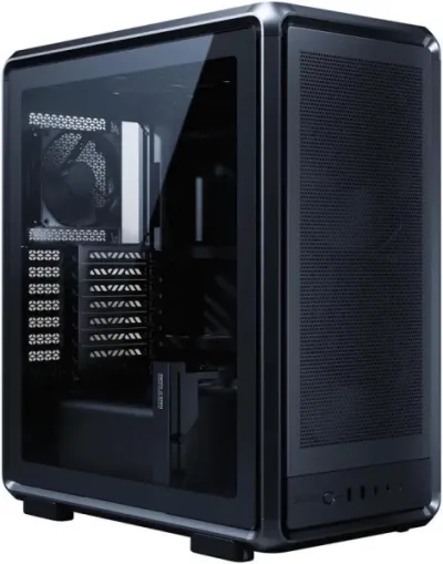 Cooler Master Masterframe 500 Caja Torre E-ATX - Ventana Lateral - Paneles Intercambiables - 2 Ventiladores de 200mm Frontales - Rejilla Metal-Mesh - 654x580x376mm - Color Negro