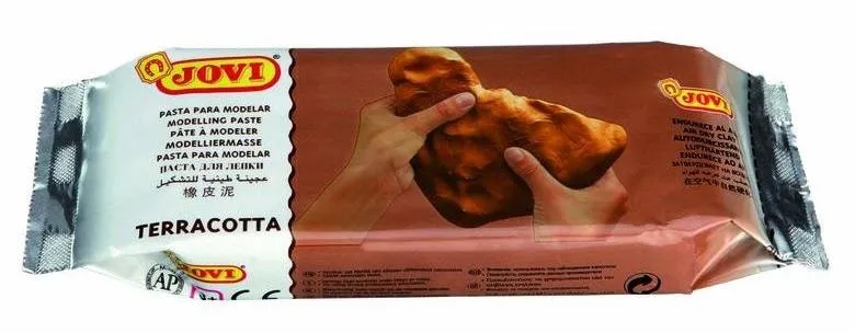 Jovi Air Dry Pastilla De Pasta Modelar Endurece Al Aire 250Gr Terracota
