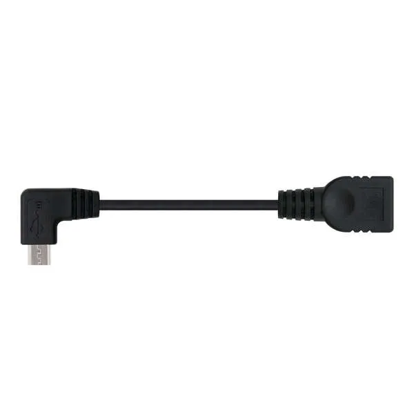Nanocable Cable Micro Usb 2.0 Otg Acodado Macho A Usb-A Hembra 15Cm