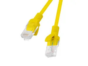 Lanberg Cable de Red Amarillo 0,5 m Cat6 U/UTP