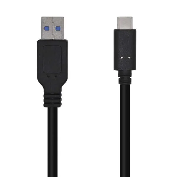 Aisens Cable USB 3.1 Gen2 10Gbps 3A Tipo USB-C/M - A/M Negro 0,5M