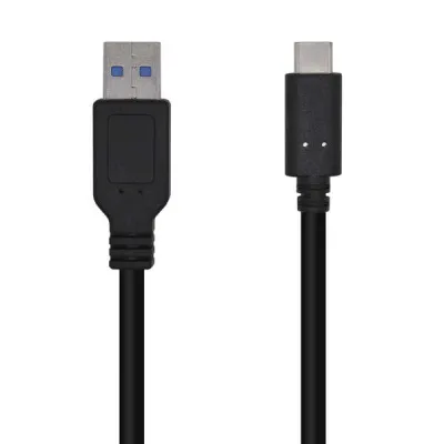 Aisens Cable USB 3.1 Gen2 10Gbps 3A Tipo USB-C/M - A/M Negro 0,5M