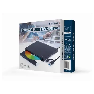 Gembird DVD±RW Interno Negro USB 2.0