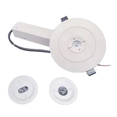 Elbat Luz de Emergencia Empotrable 330 Lumens 6000K 2W 3 Horas Autonomía Batería Litio