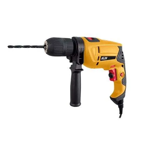 Blim Taladro Percutor 500W - Velocidad Regulable 0-3200Rpm - Portabrocas De 13Mm Sin Llave - Boton De Bloqueo - Incluye Maletin Con Accesorios