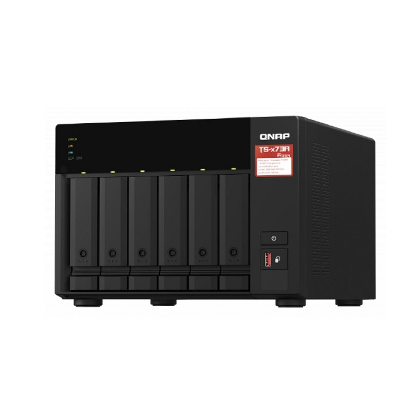Qnap Ts-673A-8G Nas 6Xhdd-Bay 2X2.5Gbe 3Xusb3.2