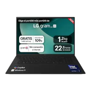 LG Ultra7 16" Portátil 16Z90T-G.AD8BB, 32GB RAM, 2TB SSD, Windows 11 Home