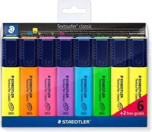 Staedtler Marcador Fluorescente Textsurfer Classic Blíster 6+2 Unidades