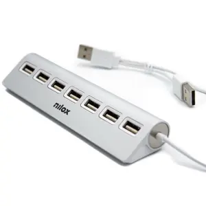 NILOX HUB 7 PUERTOS USB 2.0 - ALUMINIO