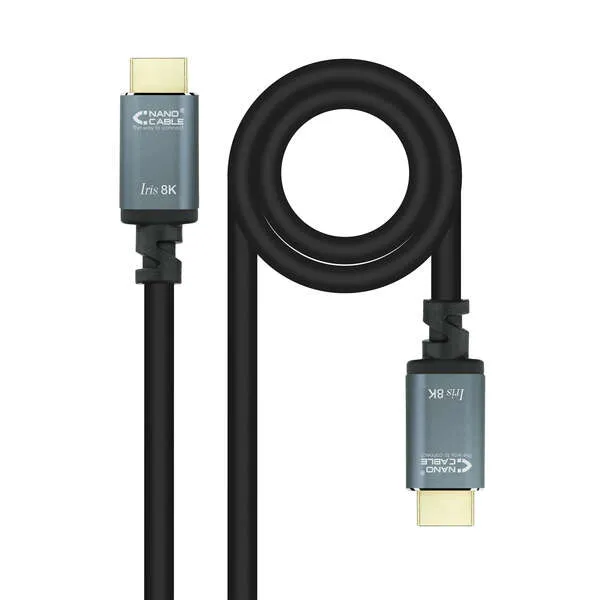 Nanocable Cable Hdmi 2.1 Iris 8K A/M-A/M - 5M - Color Negro