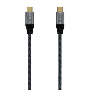 Aisens Cable USB 2.0 Aluminio 5A 100W E-MARK USB-C a USB-C 1.0M Gris