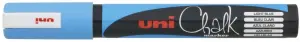 Uni-ball PWE-5M Marcador de Tiza Líquida Punta Cónica 1.8-2.5mm Color Azul Claro