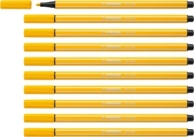 Stabilo Pen 68 Rotulador Punta de Fibra 1mm Tinta Base Agua Color Amarillo