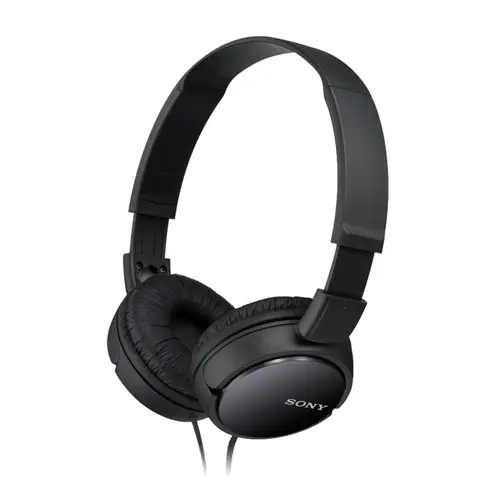 Sony MDR-ZX110PK Auriculares Compactos con Cable de 1.2m y Control Remoto, Negro