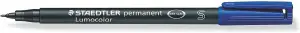 Staedtler Lumocolor Permanent 313 Rotulador Permanente Punta Fina 0.4mm Azul