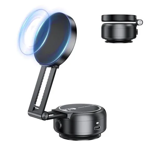 XO C166 Soporte de Coche para Smartphones con Succión Eléctrica y Anclaje Magnético
