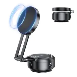 XO C166 Soporte de Coche para Smartphones con Succión Eléctrica y Anclaje Magnético