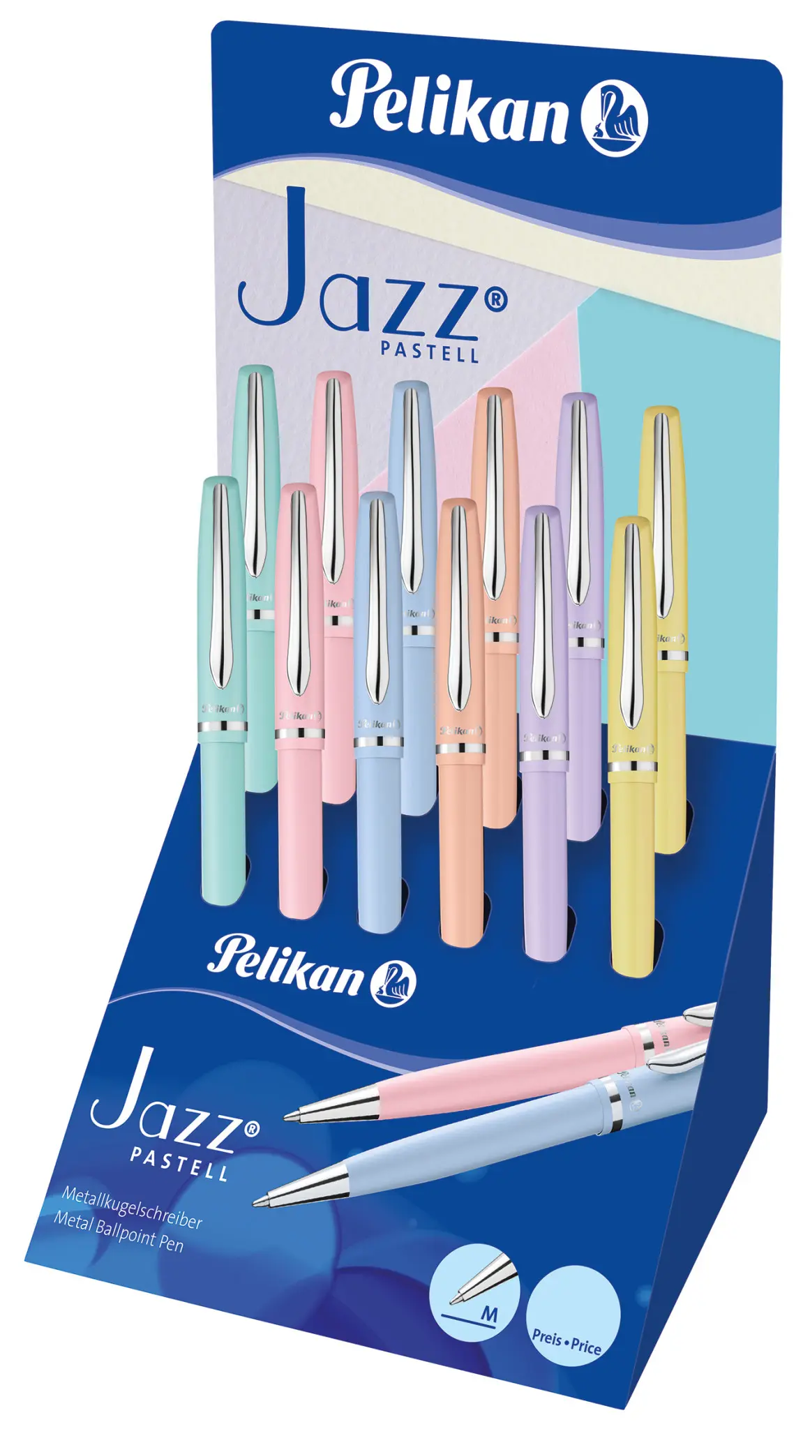 Pelikan Bolígrafo Jazz Pastel M Tinta Azul Surtido Expositor 15 Unidades