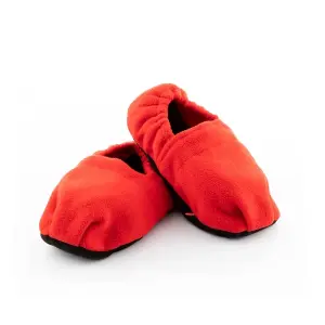 InnovaGoods Zapatillas de Casa Calentables en Microondas Unisex Talla Única Color Rojo