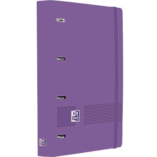 Oxford Europeanbinder Live&Go Carpeta Anillas 4X35 A4+ C/Recambio 5X5 Write&Erase Polyfoam Lila