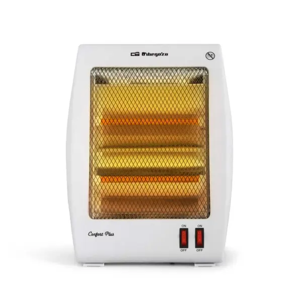 Orbegozo BP 5000 Estufa de Cuarzo 800W con Seguridad Antivuelco y 2 Niveles de Calor