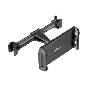 Aisens Soporte Ajustable para Coche con Pivote para Reposacabezas - Negro