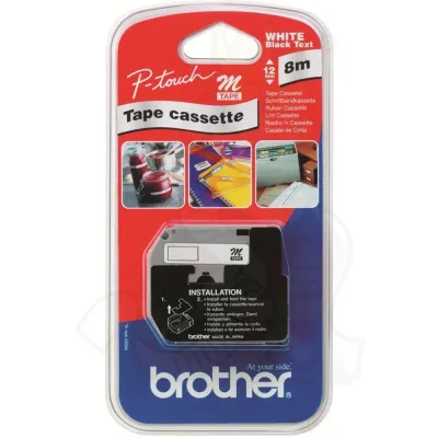 Brother Cinta No Laminada Texto Negro Sobre Blanco