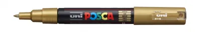 Posca Marcador PC-1M Punta Fina 0.7-1mm No Permanente Oro