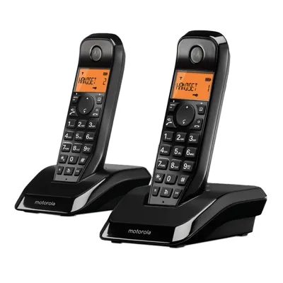 Motorola S1202 Teléfono DECT Duo Negro