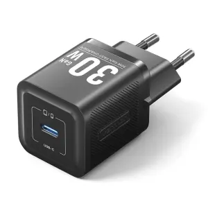 Vention Cargador de Pared 30W GaN USB-C Carga Rápida Tecnología PPS Negro