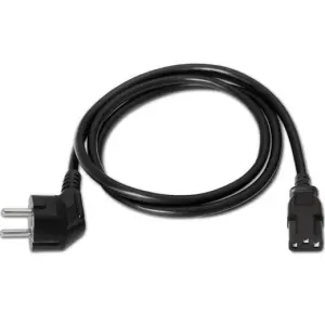 Aisens Cable Alimentación CEE7/M - C13/H Negro 1.5M