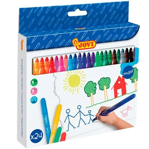 Jovi Rotuladores Jovi Maxi Colores Surtidos Estuche 24 Ud