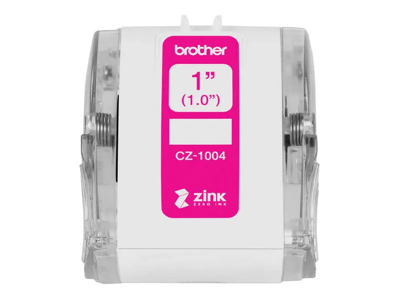Brother Rollo De Cinta Adhesiva Zero Ink Para Etiquetadora VC500W 2,5cm x 5m