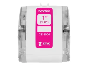 Brother Rollo De Cinta Adhesiva Zero Ink Para Etiquetadora VC500W 2,5cm x 5m