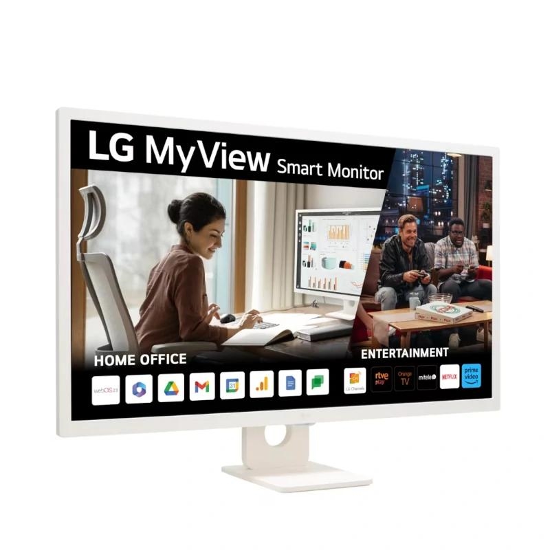 Lg 32Sr50F-W Monitor Smart 32"Ips Fhd Hdmi Usb Mm