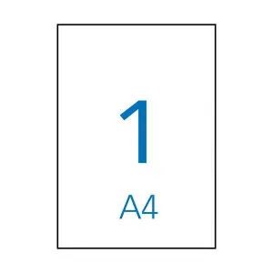 Apli Etiquetas Adhesivas 210x297mm Inkjet/Láser Blancas 500 Hojas