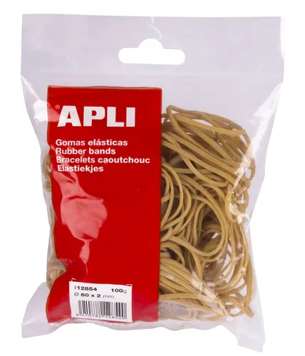 Apli Goma Elástica Marrón Caucho 60X2Mm 100 Gr.