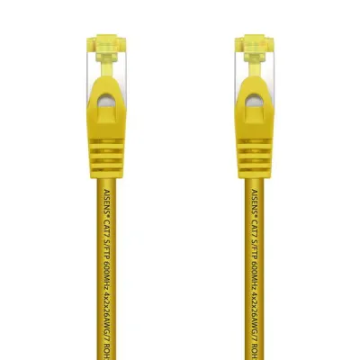Aisens Cable de Red RJ45 LSZH Cat.7 600 MHz S/FTP PIMF AWG26 1.0M Amarillo