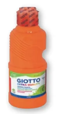 GIOTTO TÉMPERA FLUO NARANJA BOTELLA 250 ML