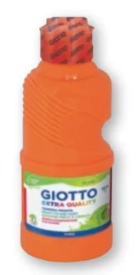 GIOTTO TÉMPERA FLUO NARANJA BOTELLA 250 ML