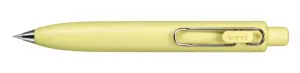 Uni-ball One P Bolígrafo Retráctil Punta Fina 0.5mm Tinta Negra Cuerpo Amarillo Banana