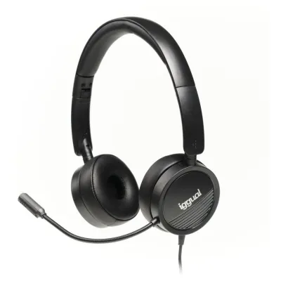 iggual Auriculares Con Micro Dual Tech USB Y 3,5 Mm