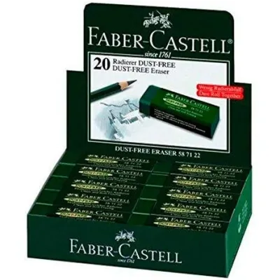Faber Castell Goma De Borrar Dust-Free Art Eraser Verde