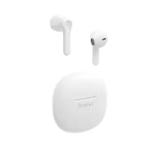 Hama Auriculares Intrauditivos Bluetooth TWS Blancos con Micrófono Táctil hasta 20h