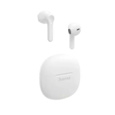 Hama Auriculares Intrauditivos Bluetooth TWS Blancos con Micrófono Táctil hasta 20h